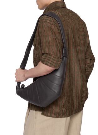 Figure View - Click To Enlarge - LEMAIRE - Medium Croissant Leather Bag
