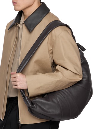 Figure View - Click To Enlarge - LEMAIRE - Large Croissant Leather Bag