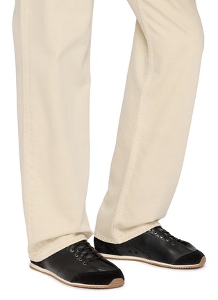 Figure View - Click To Enlarge - LEMAIRE - Gummy Grips Mixed Leather Low Top Men's Sneakers