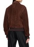 Back View - Click To Enlarge - TONYWACK - Flap Pocket Suede Blouson Jacket