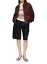 Figure View - Click To Enlarge - TONYWACK - Flap Pocket Suede Blouson Jacket
