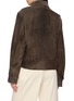 Back View - Click To Enlarge - TONYWACK - Zip Up Suede Jacket