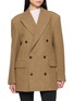TONYWACK Double Breasted Herringbone Blazer