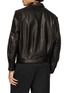Back View - Click To Enlarge - TAAKK - Embroidered Leather Zip Up Jacket