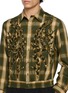  - TAAKK - Floral-Embroidered Checked Shirt