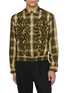 TAAKK Floral-Embroidered Checked Shirt