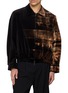 TAAKK Gradient Zip-Up Velvet Jacket