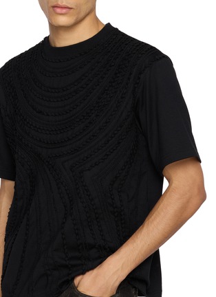  - TAAKK - Tape Embroidered Crewneck Cotton T-Shirt