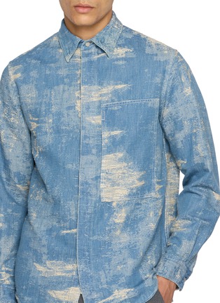  - TAAKK - Dark Wash Jacquard Denim Shirt