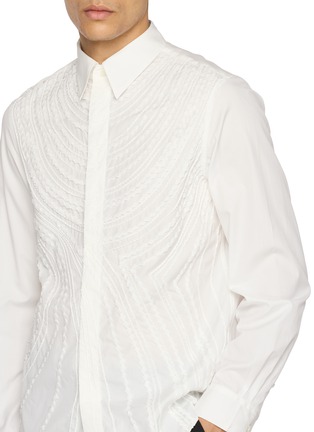  - TAAKK - Long Sleeve Front Embroidered Cotton Shirt