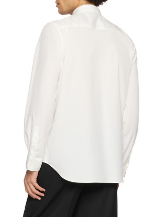 Back View - Click To Enlarge - TAAKK - Long Sleeve Front Embroidered Cotton Shirt