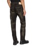 Back View - Click To Enlarge - TAAKK - Light Wash Slim Fit Jacquard Denim Jeans