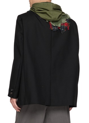 Back View - Click To Enlarge - KOLOR - Spliced Wool Blazer