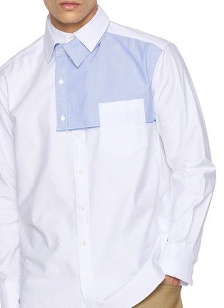  - KOLOR - Asymmetrical Layered Cotton Shirt