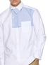  - KOLOR - Asymmetrical Layered Cotton Shirt