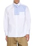 KOLOR Asymmetrical Layered Cotton Shirt