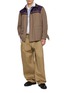 Figure View - Click To Enlarge - KOLOR - Asymmetrical Layered Cotton Shirt