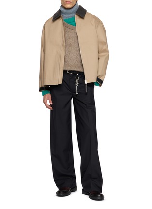 Figure View - Click To Enlarge - KOLOR - Layered Knit Sweater