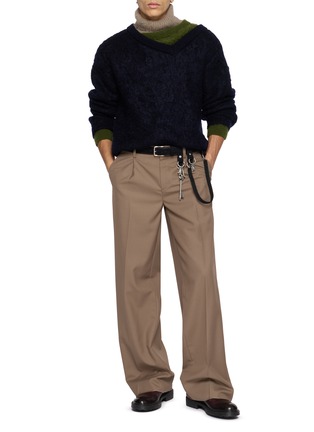 Figure View - Click To Enlarge - KOLOR - Layered Knit Sweater