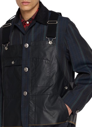  - KOLOR - Fisherman Bib Panel Chequered Jacket