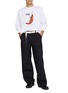 Figure View - Click To Enlarge - KOLOR - Prawn Print Cotton T-Shirt