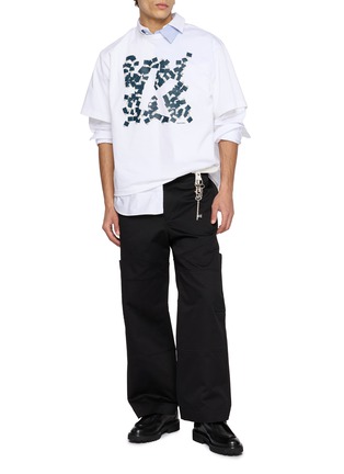 Figure View - Click To Enlarge - KOLOR - Crewneck Cotton Graphic T-shirt