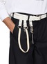 Figure View - Click To Enlarge - KOLOR - Key Charm Braided Suede Belt