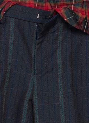  - KOLOR - Hybrid Waistband Straight Leg Chequered Pants