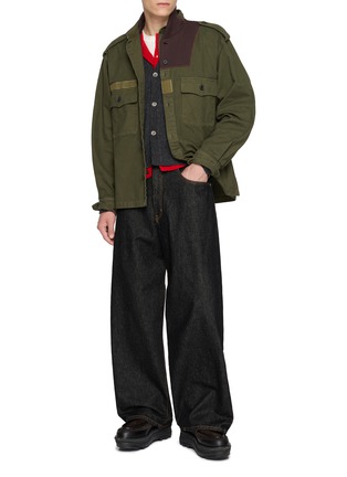 Figure View - Click To Enlarge - KOLOR - Hybrid Cotton Jacket