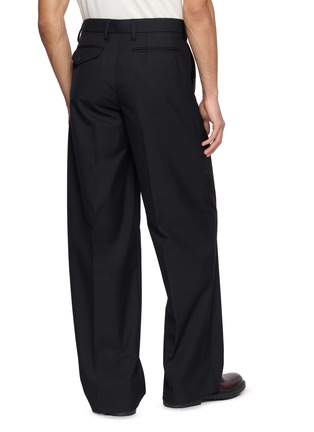 Back View - Click To Enlarge - KOLOR - Pleated Wide Leg Pants