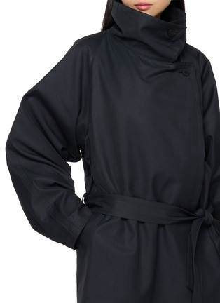  - LE17SEPTEMBRE - Draped Funnel Neck Cotton Half Trench Coat