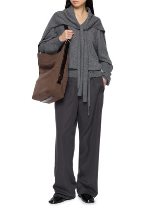 Figure View - Click To Enlarge - LE17SEPTEMBRE - Drawstring Waistband Silky Pants
