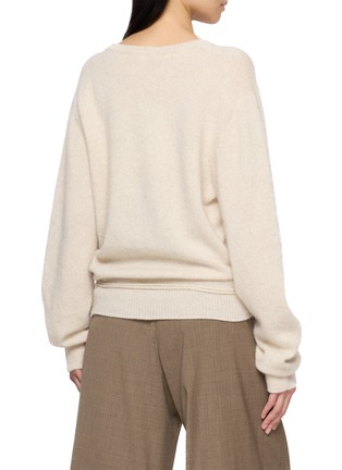 Back View - Click To Enlarge - LE17SEPTEMBRE - Tie-Hem V-Neck Knit Sweater