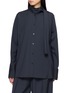 LE17SEPTEMBRE Long Sleeve Tie-Neck Wool Shirt