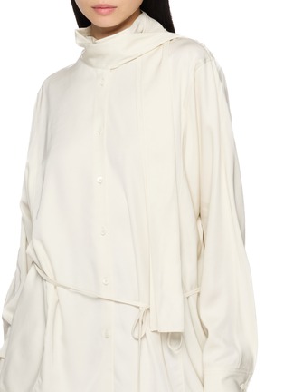  - LE17SEPTEMBRE - Long Sleeve Fluid Scarf Detail Shirt