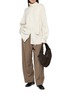 Figure View - Click To Enlarge - LE17SEPTEMBRE - Long Sleeve Fluid Scarf Detail Shirt