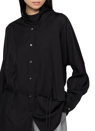  - LE17SEPTEMBRE - Long Sleeve Fluid Scarf Detail Shirt