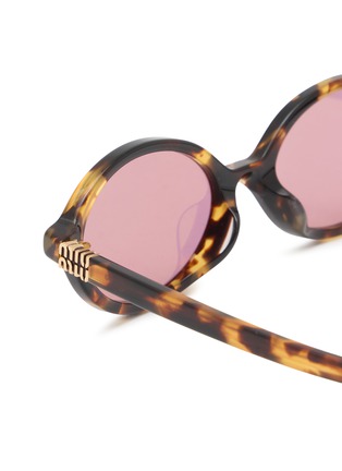 Detail View - Click To Enlarge - MIU MIU - Breaking The Rules Oval Sunglasses