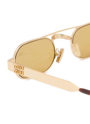 Detail View - Click To Enlarge - MIU MIU - Main Collection Oval Sunglasses