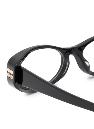 Detail View - Click To Enlarge - MIU MIU - Main Collection Oval Optical Glasses