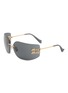 MIU MIU Fashion Show Metal Rectangle Sunglasses