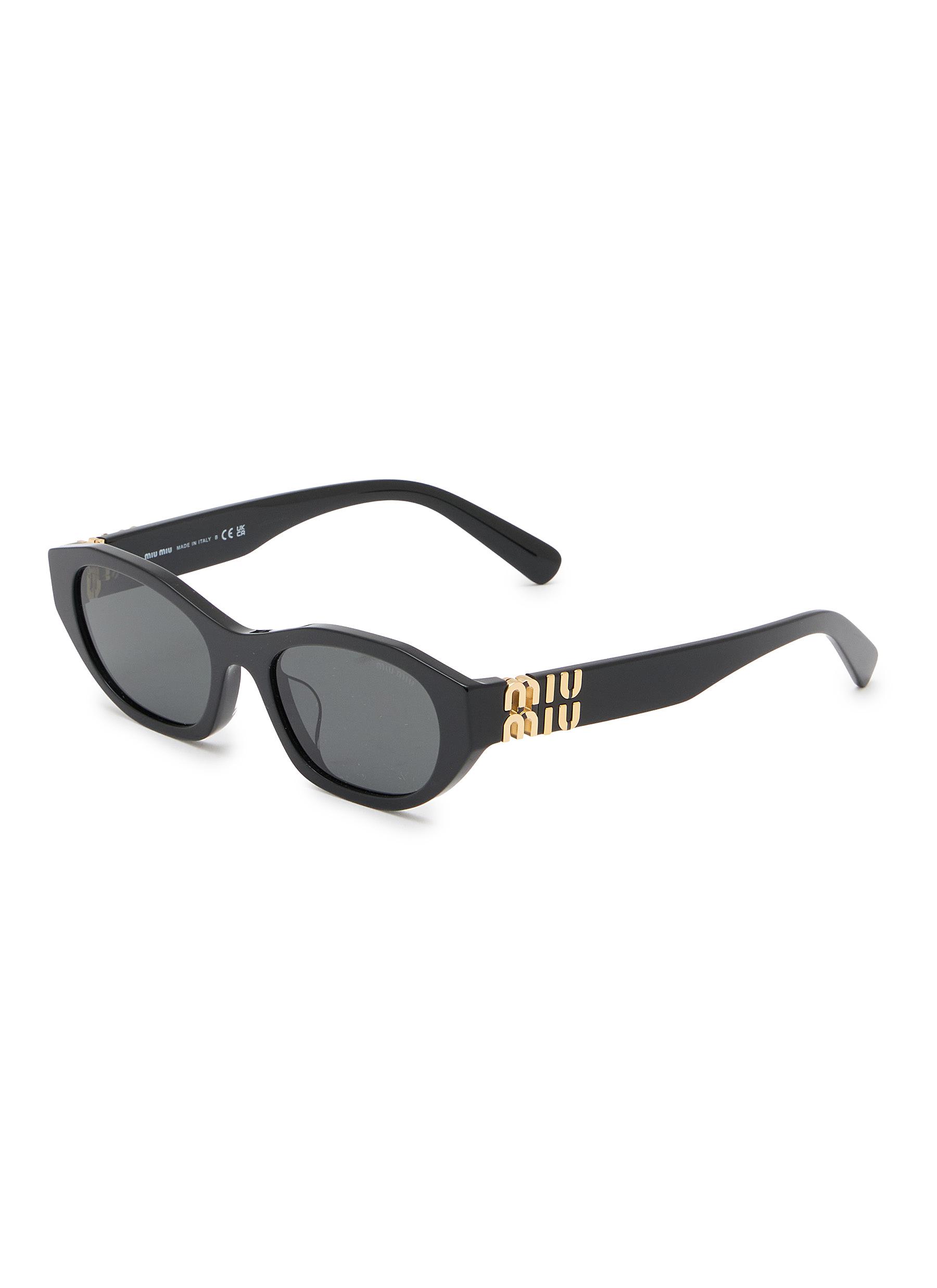 MIU MIU | Miu Glimpse Oval Sunglasses | Women | Lane Crawford display picture 1