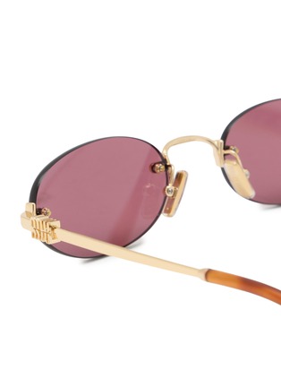 Detail View - Click To Enlarge - MIU MIU - Main Collection Oval Sunglasses