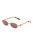 MIU MIU Metal Oval Sunglasses