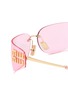 Detail View - Click To Enlarge - MIU MIU - Fashion Show Metal Rectangle Sunglasses