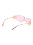 Figure View - Click To Enlarge - MIU MIU - Fashion Show Metal Rectangle Sunglasses