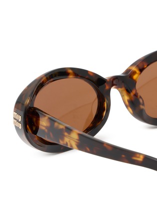 Detail View - Click To Enlarge - MIU MIU - Main Collection Oval Sunglasses