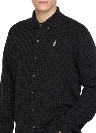  - BARRIE - Logo Embroidered Vichy Button Down Shirt
