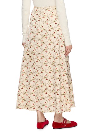 Back View - Click To Enlarge - INTO THE EAST - Hibiscus Vine Print Long Skirt