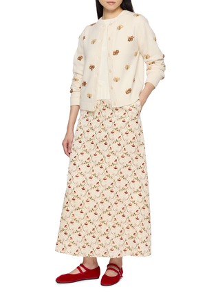 Figure View - Click To Enlarge - INTO THE EAST - Hibiscus Vine Print Long Skirt